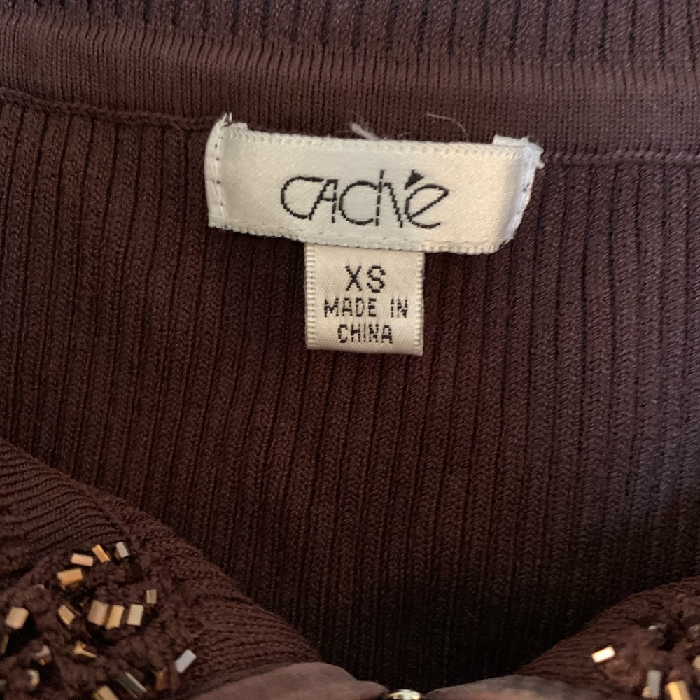 Cache Ribbed Full Zip Sweater - Picture 2 of 6